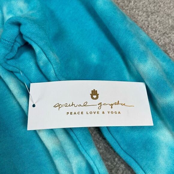 Women's Spiritual Gangster Old School Tie Dye Pullover Sweater Size Small - Blue - Picture 5 of 6